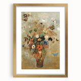 Modern Wall Art - Still Life with Flowers | Vibrant Contemporary Print