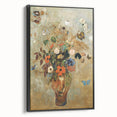 Modern Wall Art - Still Life with Flowers | Vibrant Contemporary Print
