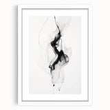 Abstract wall art featuring colorful strokes in a modern design, presented in a white frame with a mat, ideal for contemporary home decor. This eye-catching piece adds a vibrant touch to any interior space.