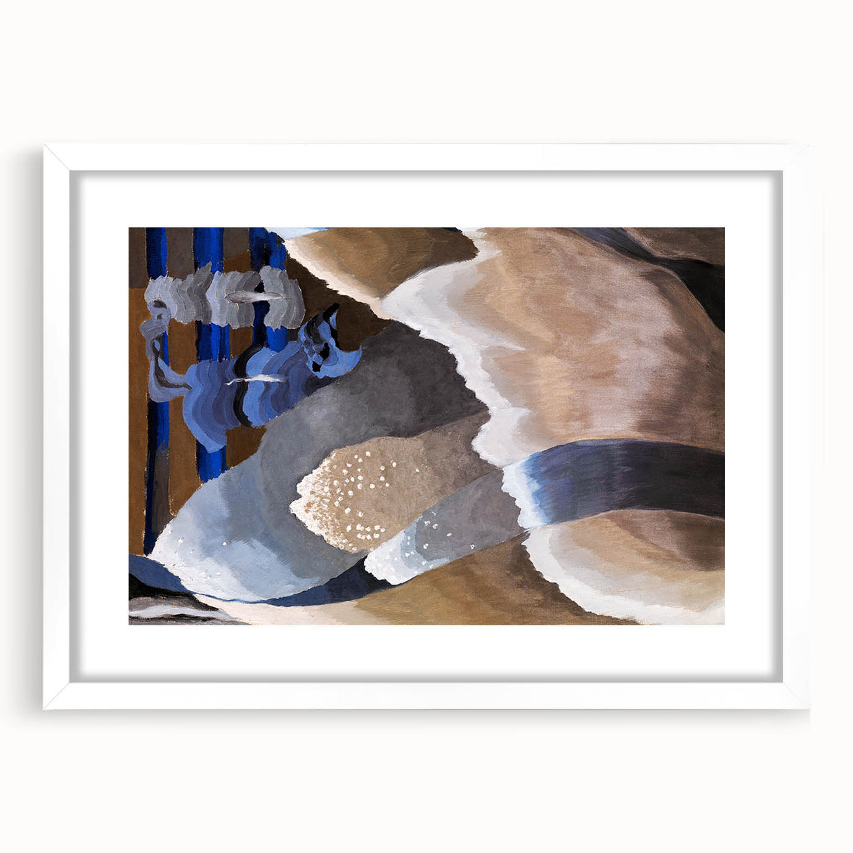 Modern Wall Art - Reaching Waves Abstract by Arthur Dove
