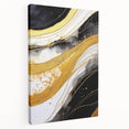 Abstract strokes wall art on stretched canvas showcasing vibrant colors, dynamic patterns, and a modern aesthetic, ideal for contemporary home decor.