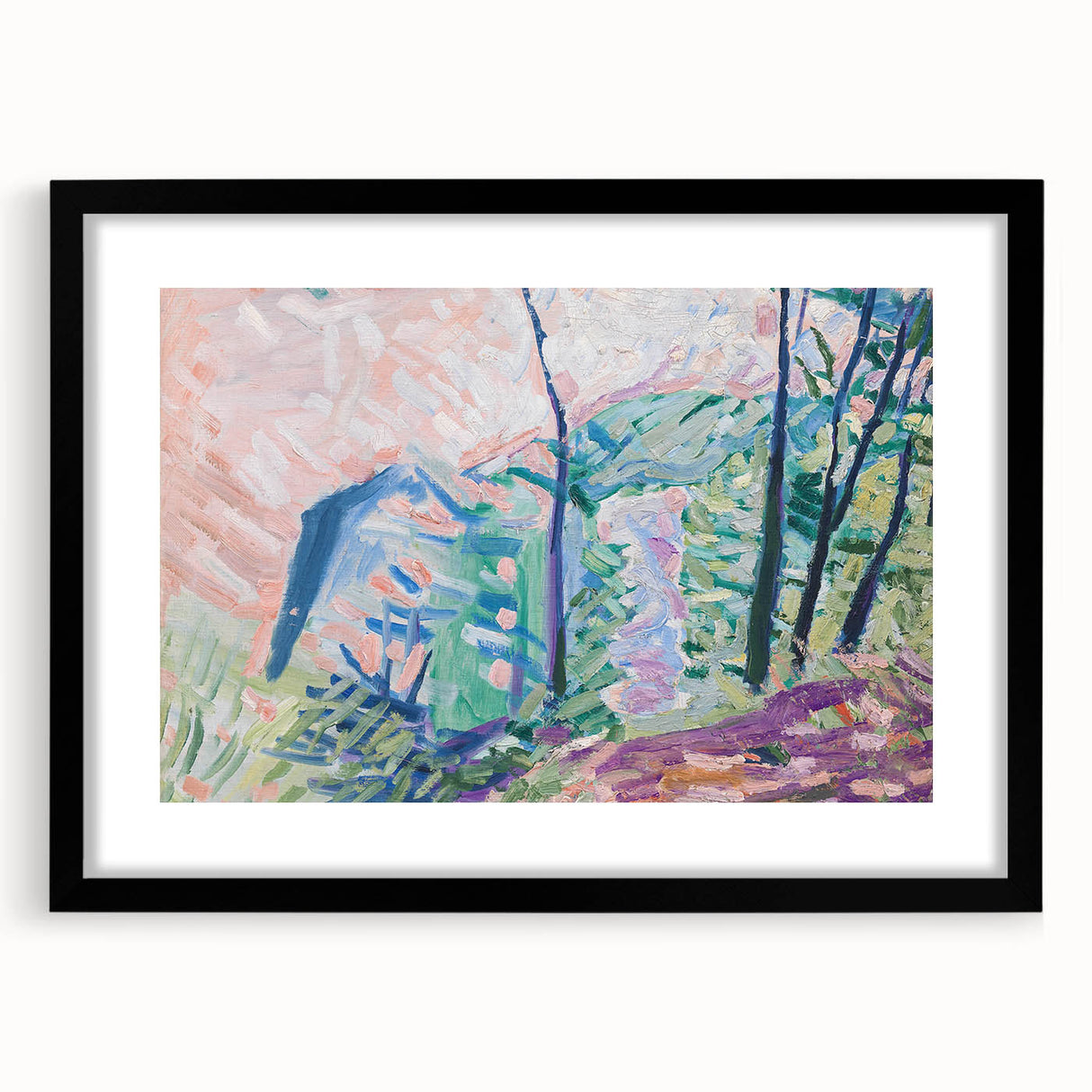 Modern Wall Art - Forest by Lake Bagsværd by Niels Larsen Stevns