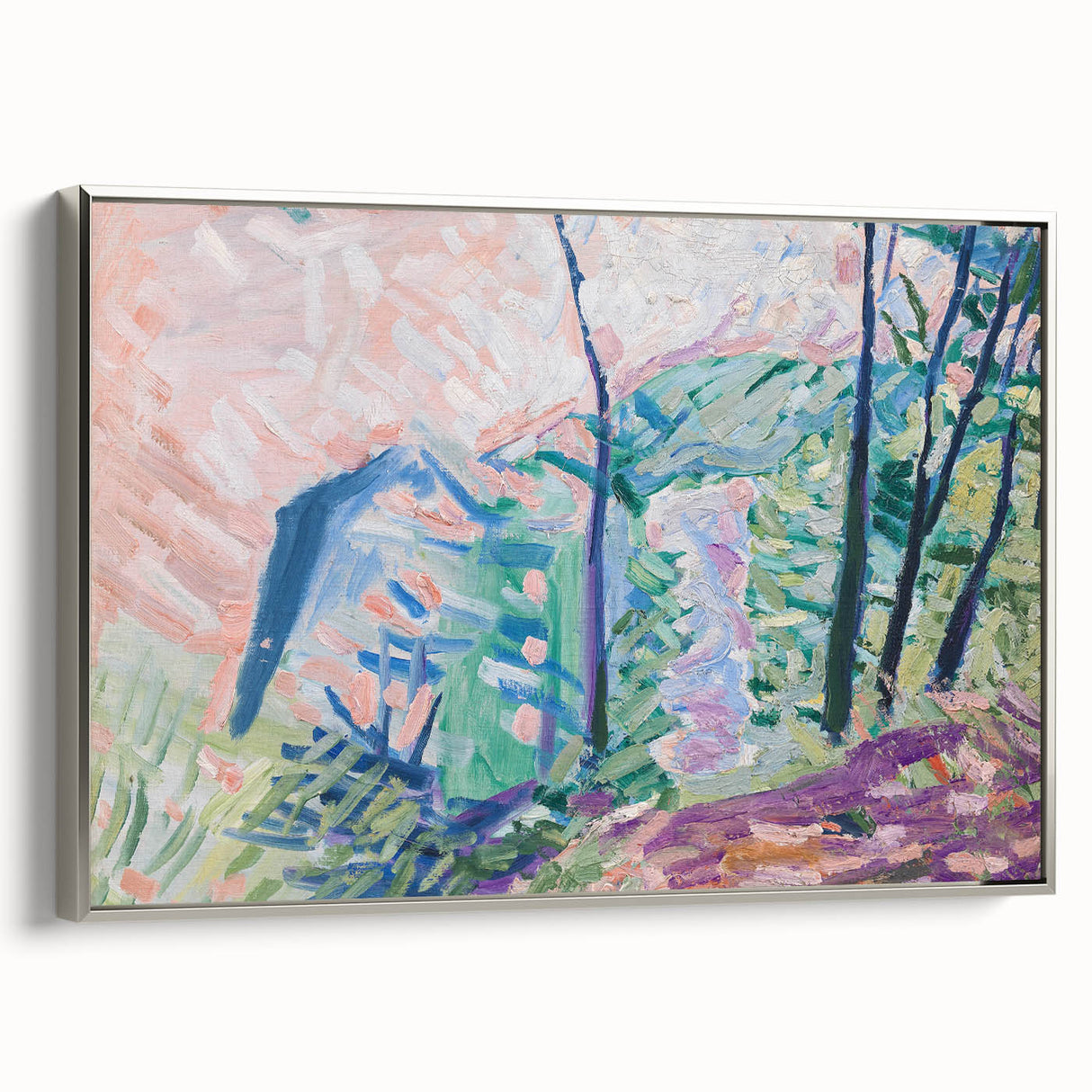 Modern Wall Art - Forest by Lake Bagsværd by Niels Larsen Stevns