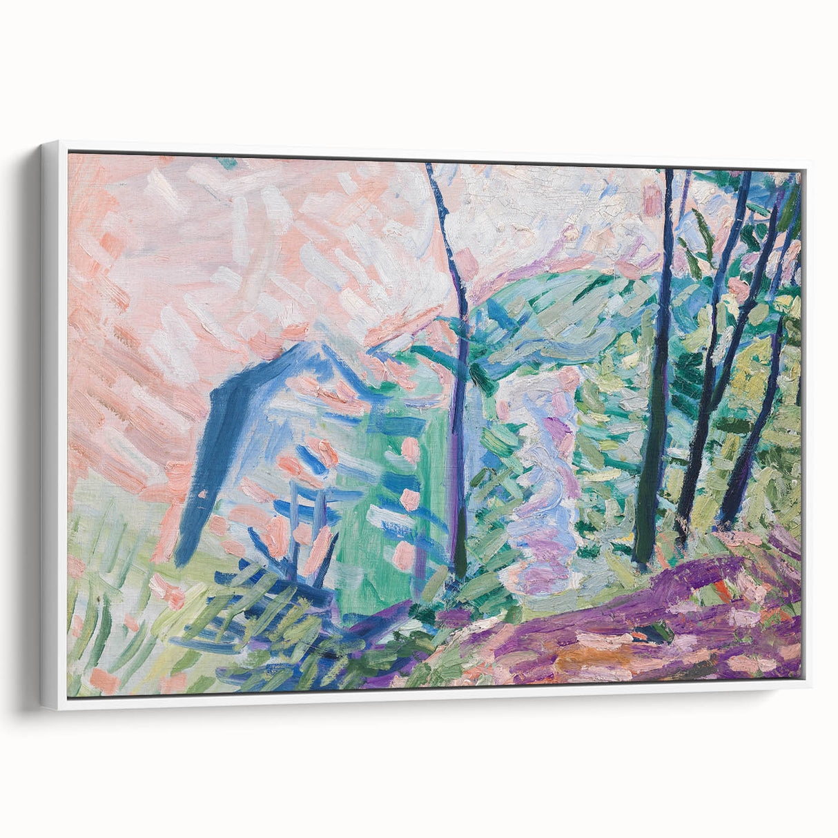 Modern Wall Art - Forest by Lake Bagsværd by Niels Larsen Stevns