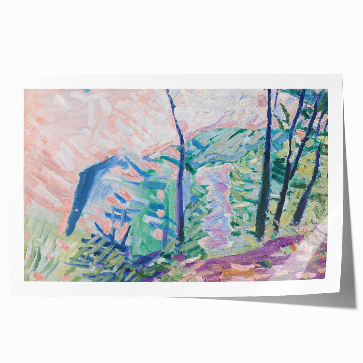 Modern Wall Art - Forest by Lake Bagsværd by Niels Larsen Stevns