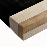 Close-up of vibrant abstract strokes wall art on stretched canvas, showcasing a blend of bold colors and dynamic shapes, perfect for modern home decor.