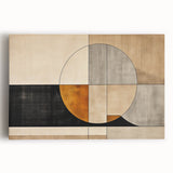 Abstract strokes wall art on stretched canvas showcasing vibrant colors and dynamic patterns, perfect for modern home decor and artistic spaces.