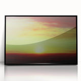 Modern Office Art - Abstract Sunset Landscape Canvas Print