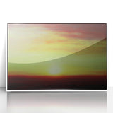 Modern Office Art - Abstract Sunset Landscape Canvas Print