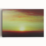 Modern Office Art - Abstract Sunset Landscape Canvas Print