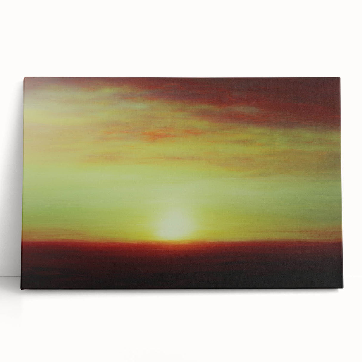 Modern Office Art - Abstract Sunset Landscape Canvas Print