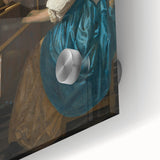 Baroque Art Print - Elegant Rococo Style Portrait of Woman Playing Piano