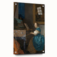 Baroque Art Print - Elegant Rococo Style Portrait of Woman Playing Piano