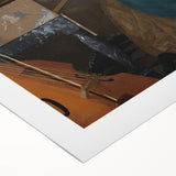 Baroque Art Print - Elegant Rococo Style Portrait of Woman Playing Piano