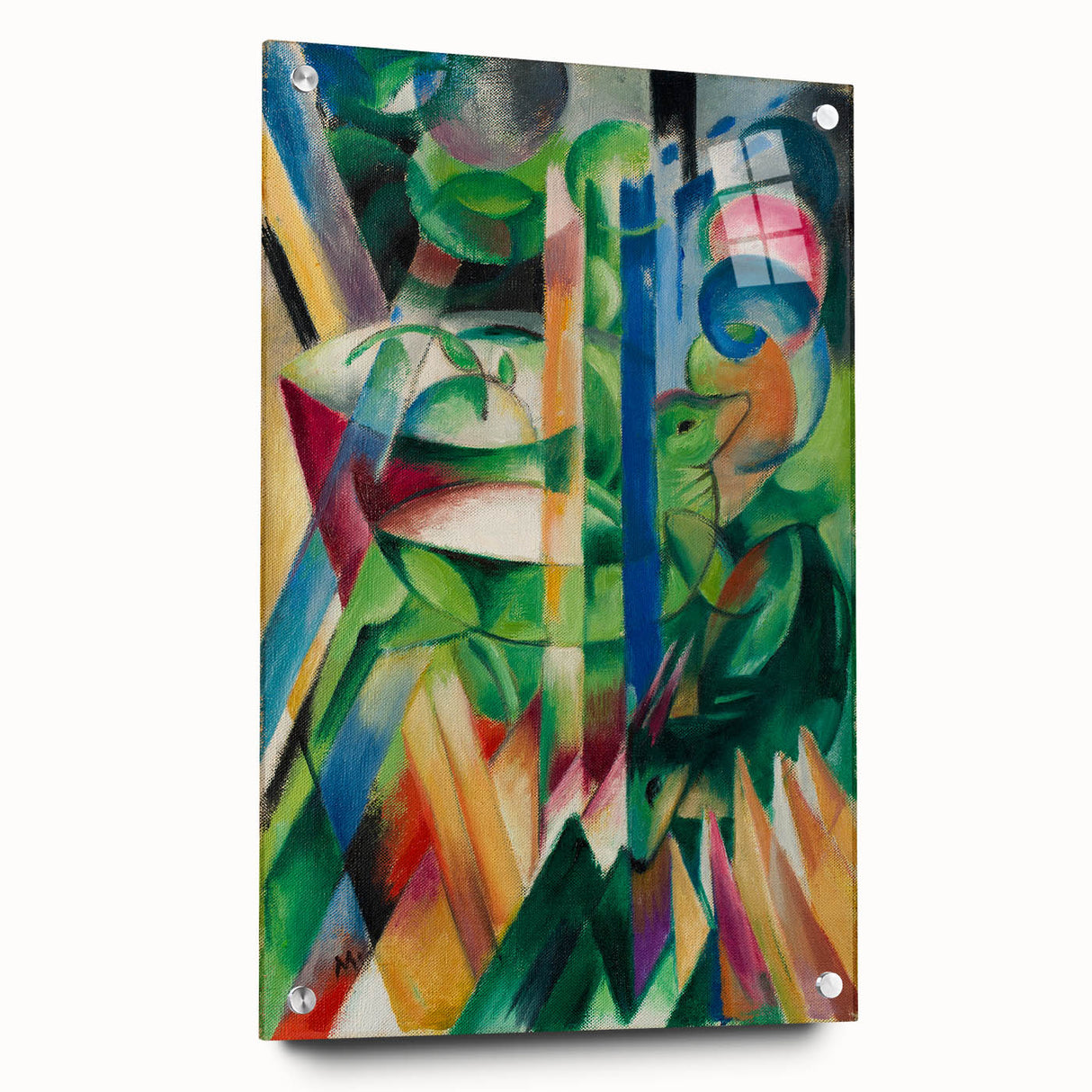 Expressionist Art: The Little Mountain Goats by Franz Marc Print