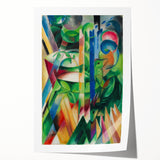 Expressionist Art: The Little Mountain Goats by Franz Marc Print