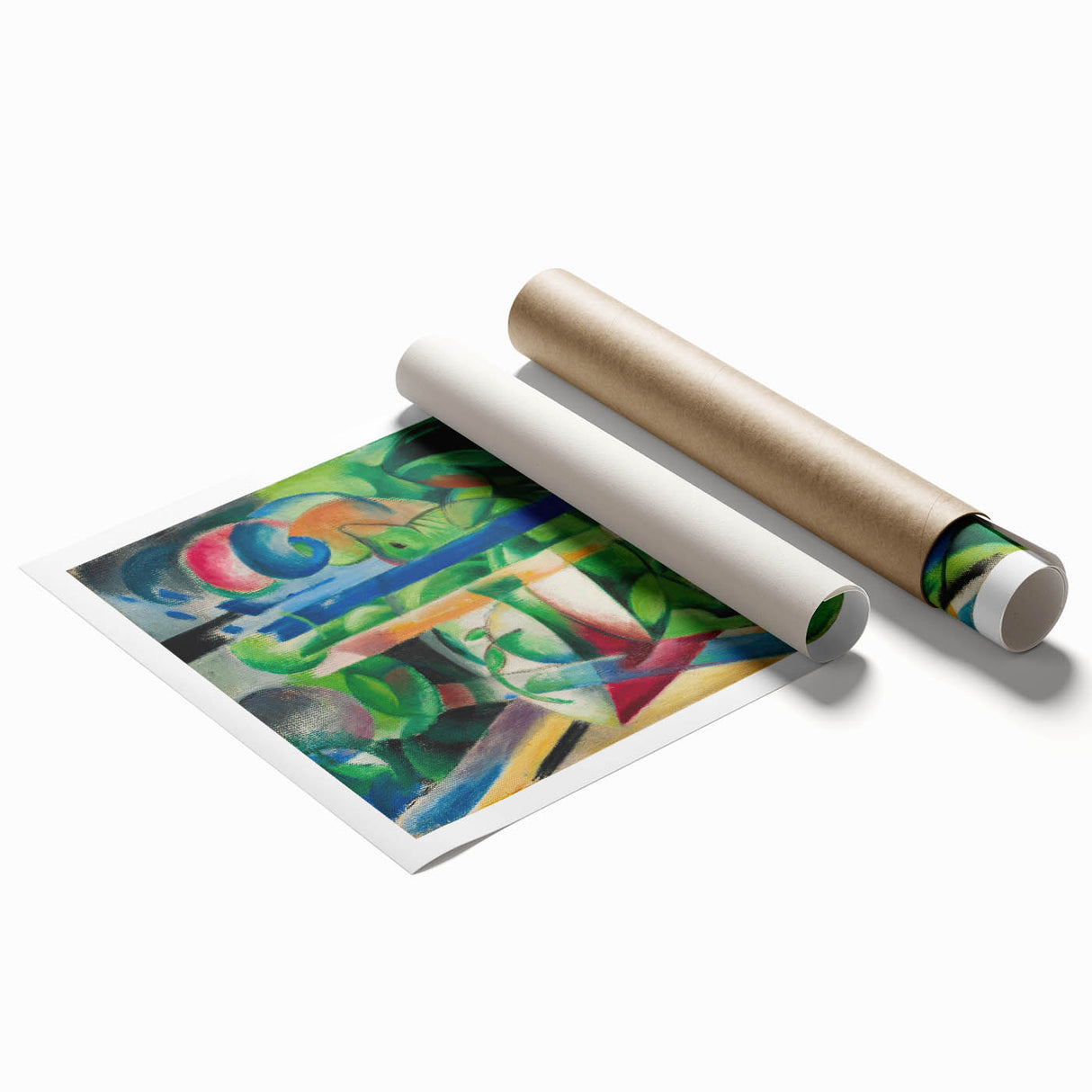 Expressionist Art: The Little Mountain Goats by Franz Marc Print