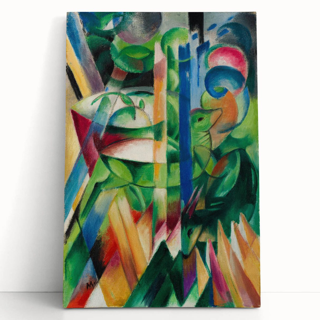 Expressionist Art: The Little Mountain Goats by Franz Marc Print