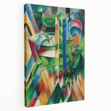Expressionist Art: The Little Mountain Goats by Franz Marc Print