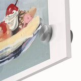 Acrylic glass print featuring a close-up of assorted fruits in vibrant colors.