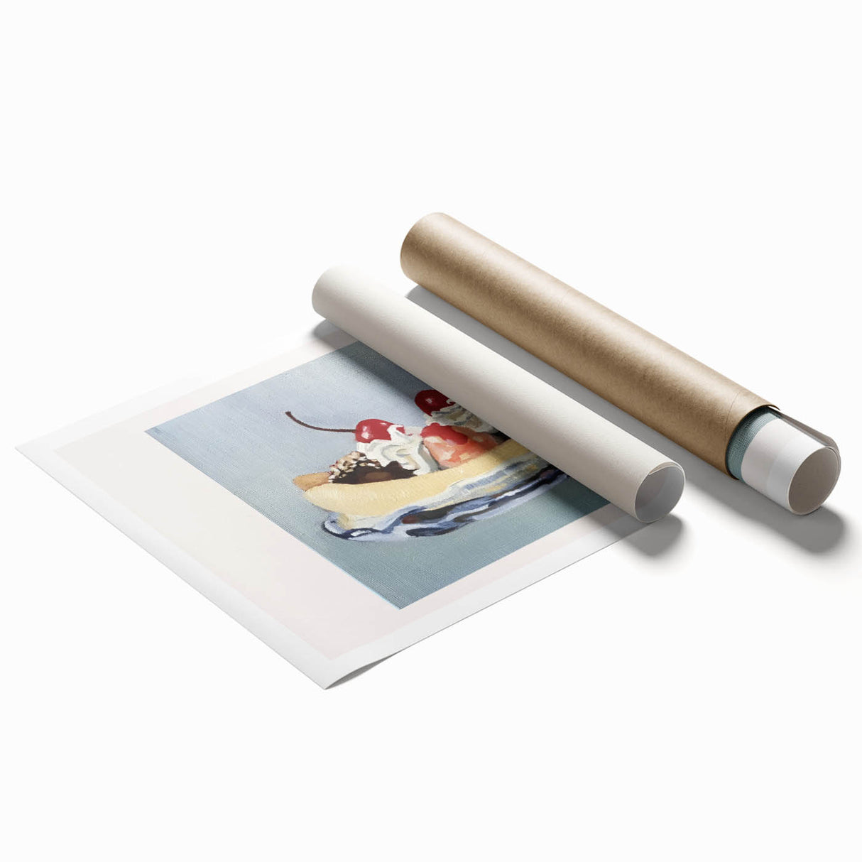 Extra large rolled print featuring vibrant floral art, ideal for classy bathroom or large living room decor.