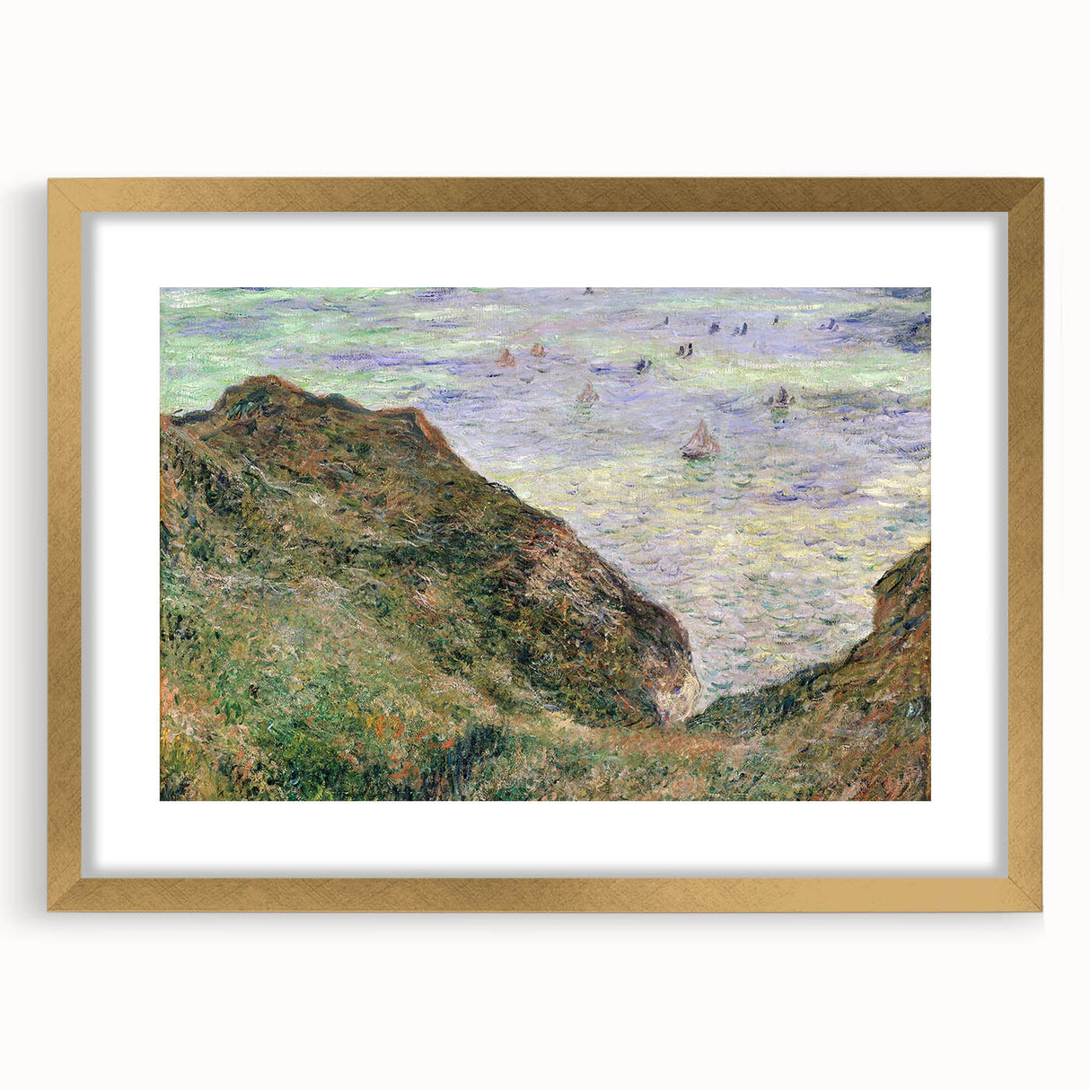 Claude Monet's View Over the Sea - Impressionist Coastal Landscape Art