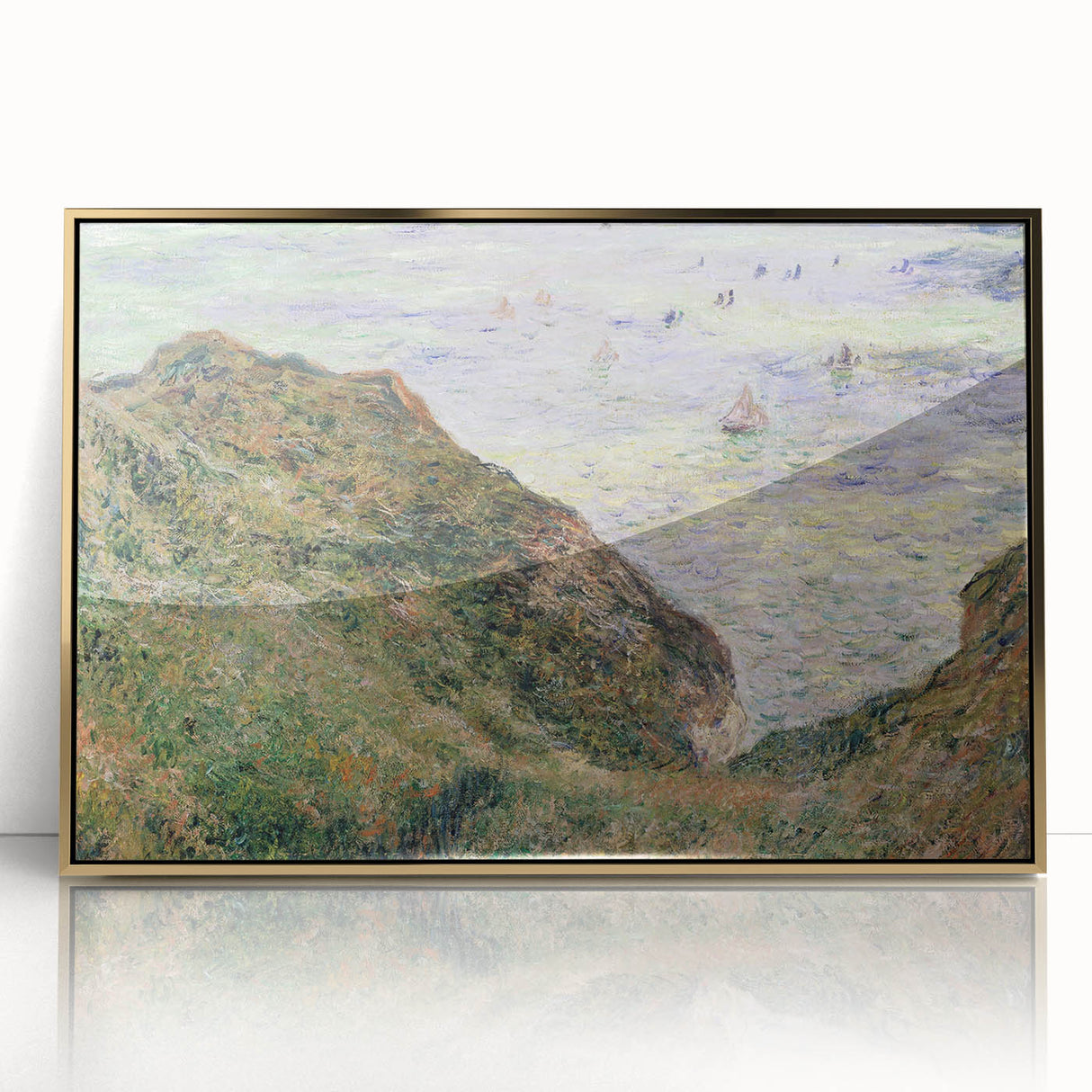 Claude Monet's View Over the Sea - Impressionist Coastal Landscape Art