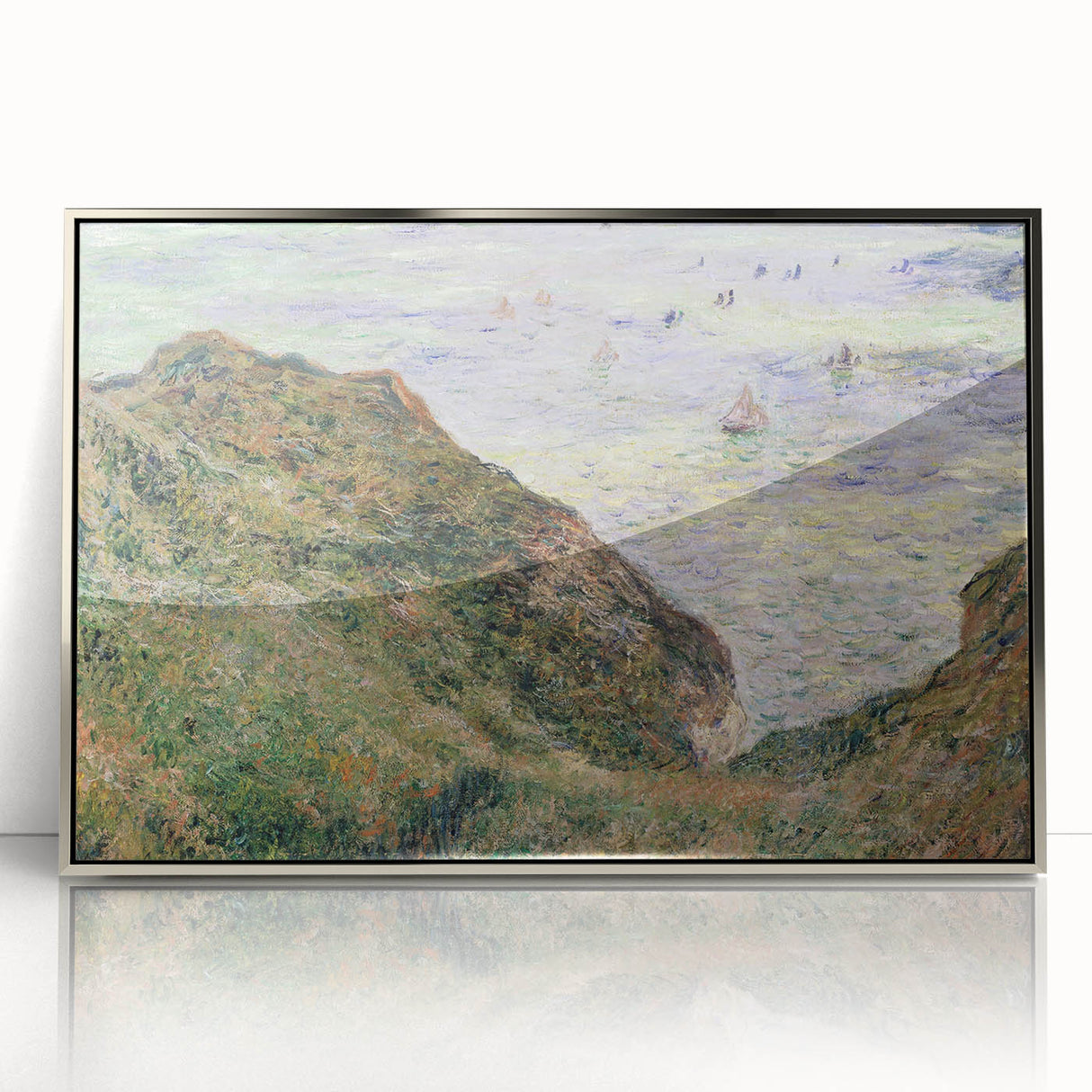 Claude Monet's View Over the Sea - Impressionist Coastal Landscape Art