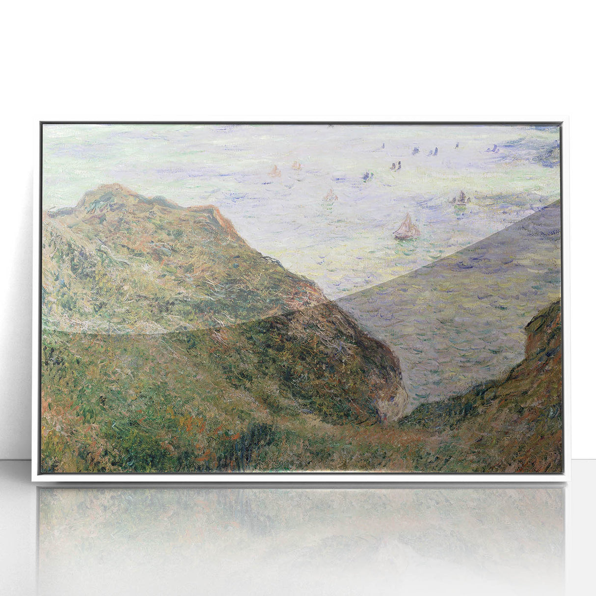 Claude Monet's View Over the Sea - Impressionist Coastal Landscape Art