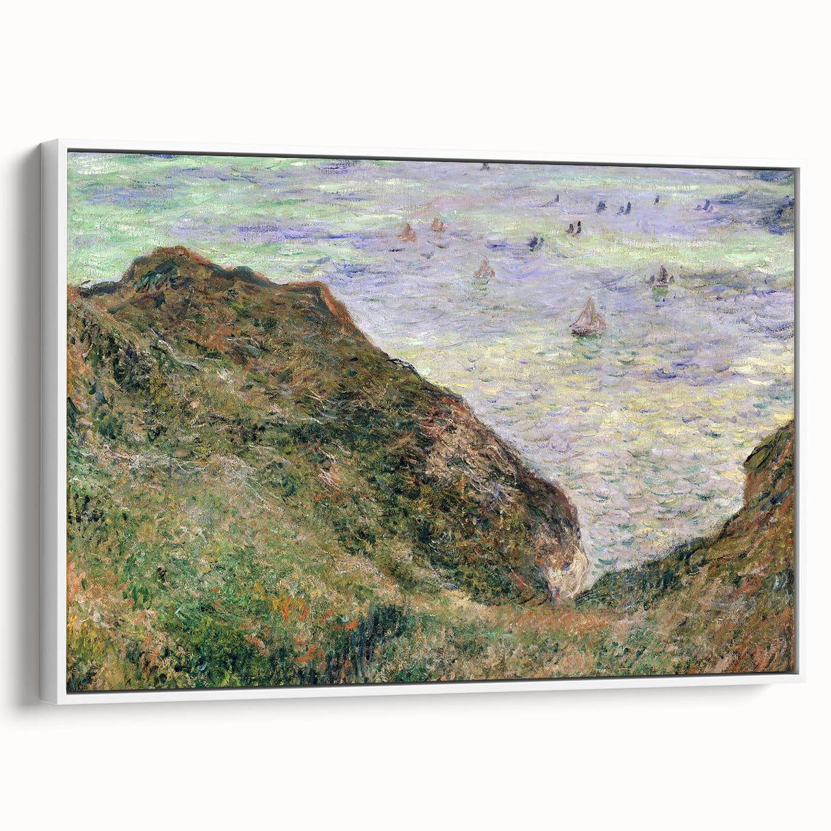 Claude Monet's View Over the Sea - Impressionist Coastal Landscape Art