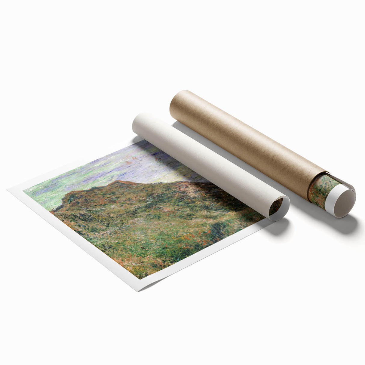 Claude Monet's View Over the Sea - Impressionist Coastal Landscape Art