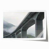 Landscape bridge rolled print showcasing a serene natural scene, featuring vibrant colors and intricate details, packaged securely in a protective tube for easy transport. Ideal for home decor enthusiasts seeking unique wall art that enhances any space.
