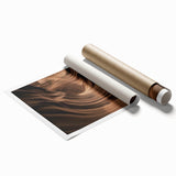 Stunning landscape print showcasing vibrant canyons in rich earthy tones, rolled and packaged in a protective tube, perfect for home decor enthusiasts.