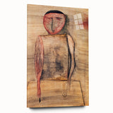 Modern Wall Art of Abstract Figure - Subtle Earthy Contemporary Art Print