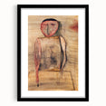 Modern Wall Art of Abstract Figure - Subtle Earthy Contemporary Art Print