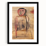 Modern Wall Art of Abstract Figure - Subtle Earthy Contemporary Art Print