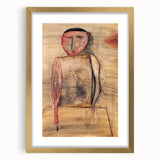 Modern Wall Art of Abstract Figure - Subtle Earthy Contemporary Art Print