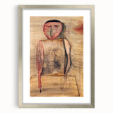 Modern Wall Art of Abstract Figure - Subtle Earthy Contemporary Art Print