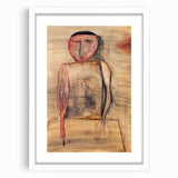 Modern Wall Art of Abstract Figure - Subtle Earthy Contemporary Art Print