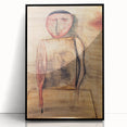Modern Wall Art of Abstract Figure - Subtle Earthy Contemporary Art Print