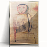 Modern Wall Art of Abstract Figure - Subtle Earthy Contemporary Art Print