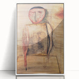 Modern Wall Art of Abstract Figure - Subtle Earthy Contemporary Art Print