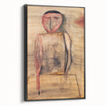 Modern Wall Art of Abstract Figure - Subtle Earthy Contemporary Art Print