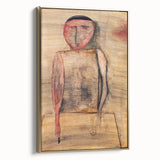 Modern Wall Art of Abstract Figure - Subtle Earthy Contemporary Art Print