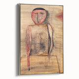 Modern Wall Art of Abstract Figure - Subtle Earthy Contemporary Art Print