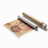 Modern Wall Art of Abstract Figure - Subtle Earthy Contemporary Art Print