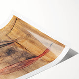 Modern Wall Art of Abstract Figure - Subtle Earthy Contemporary Art Print