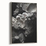 Landscape art painting on framed canvas, featuring colorful natural elements with vintage poster style.