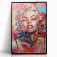 Vibrant Pop Art Wall Art – Colorful Monroe Canvas Print