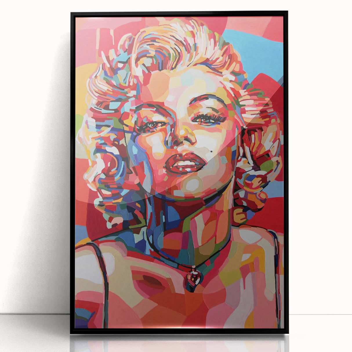 Vibrant Pop Art Wall Art – Colorful Monroe Canvas Print